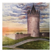 Foto der irischen Burg und Landschaft (Vorne)