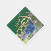 Foto der Klassen Green und Gold Grad 2018 Serviette (Ecke)