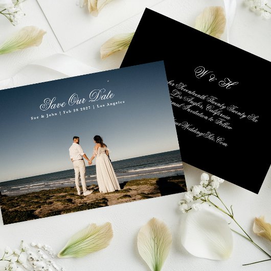 Foto der klassischen Kalligraphie Save The Date