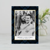 Foto der klassischen Marine Folien Feiertagskarte (Stehend vorne)