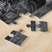 Foto der Kleinschwester, die ihren kleinen Bruder Puzzle (Seite)