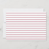 Foto der Krimson and White Graduation Party Einladung (Rückseite)