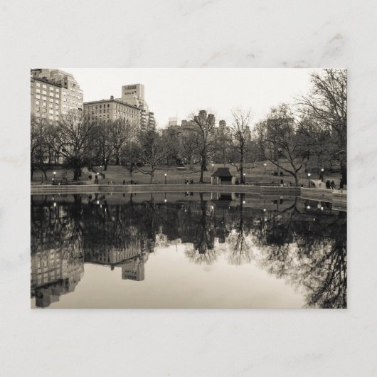 Foto der Landschaft des Central Park Postkarte (Vorderseite)