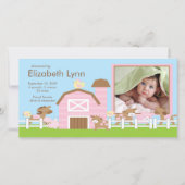 Foto der Landtiere Geburtsankündigung Ankündigung (Vorderseite)