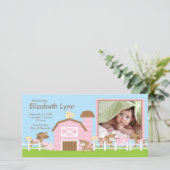 Foto der Landtiere Geburtsankündigung Ankündigung (Stehend Vorderseite)