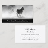 Foto der Laufpferde - Trainer - Visitenkarte (Vorne/Hinten)