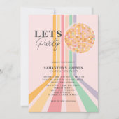 Foto der letzten Dance Retro Graduation Party Einladung (Vorderseite)