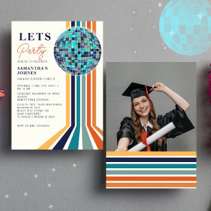 Foto der letzten Dance Retro Graduation Party Einladung