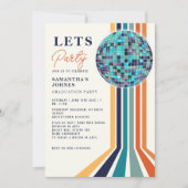 Foto der letzten Dance Retro Graduation Party Einladung (Vorderseite)