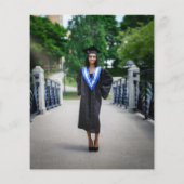 Foto der Lila Grünen Graduierungspartei laden ein (Rückseite)