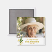 Foto der Lily Beerdigung Magnet (Vorderseite/Rückseite)