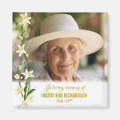 Foto der Lily Beerdigung Magnet (Vorne)