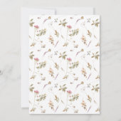 Foto der Mauve-Wildblumen Save The Date (Rückseite)