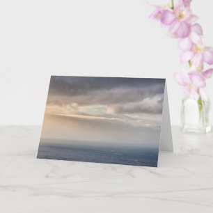 Foto der Meereslandschaft und Wolken Karte