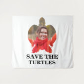 Foto der Meeresschildkröten rette die Meeresschild Wandteppich (Vorderseite (Horizontal))