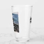 Foto der Meereswellen und Felsen #1 Vater Blue Glas (Links)