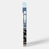 Foto der Meereswellen und Felsen Urschwarz Case-Mate iPhone Hülle (Rückseite / Links)