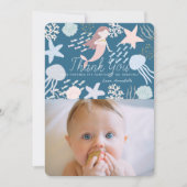 Foto der Meerjungfrau-Marine Dankeschön Karte (Vorderseite)