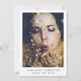 Foto der Minimalistischen Graduierungspartei Einladung