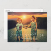 Foto der Minimalistischen Jahreszeit Postkarte (Vorne/Hinten)