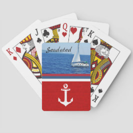 Foto, der mit dem Boot personalisiert Karten spiel Spielkarten