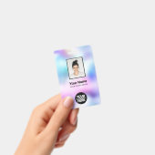 Foto der Mitarbeiter, Bar-Code, Logo, Name Ausweis (Handheld)