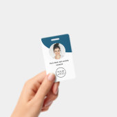 Foto der Mitarbeiter, Name, Logo, Bar-Code-Abzeich Ausweis (Handheld)