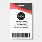 Foto der Mitarbeiter von Red Company, Logo, Bar Co Ausweis (Rückseite)