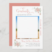 Foto der Modernen Blumenstudium Einladung (Vorne/Hinten)