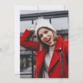 Foto der modernen geometrischen Navy Pink Graduati Einladung (Rückseite)