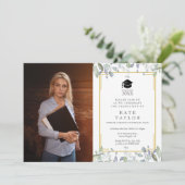 Foto der Modernen Grünpflanzen Einladung (Stehend Vorderseite)