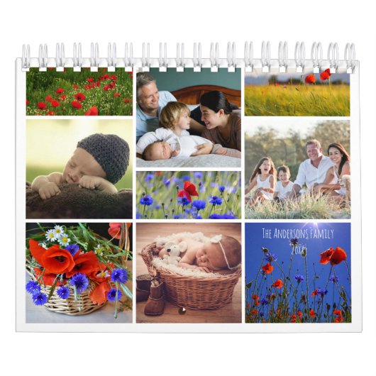 Foto der Mohnfamilie für Großeltern Kalender (Titelbild)