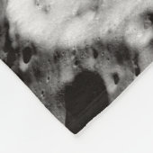 FOTO DER MONDOBERFLÄCHE FLEECEDECKE (Ecke)