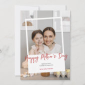 Foto der Mutter Feiertagskarte (Vorderseite)