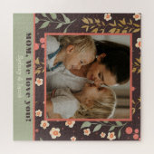 Foto der Mutter Hübsch Frühlingspastel Blume Puzzle (Horizontal)