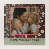 Foto der Mutter Hübsch Frühlingspastel Blume Puzzle (Vertikal)