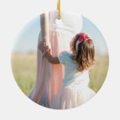 Foto der Mutter Keramik Ornament (Hinten)