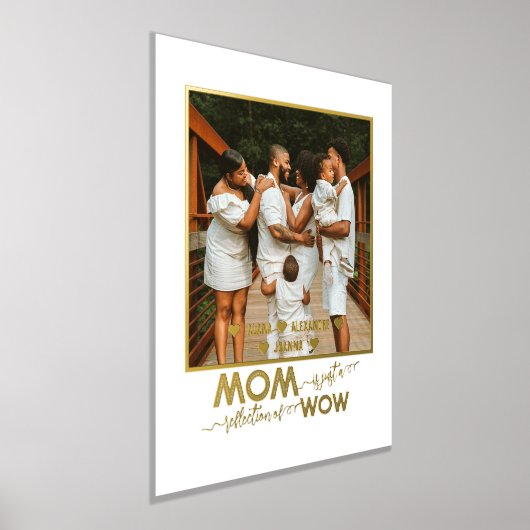 Foto der Mutter, moderner Text für Schrift Gold Si Foliendrucke (Ablage )