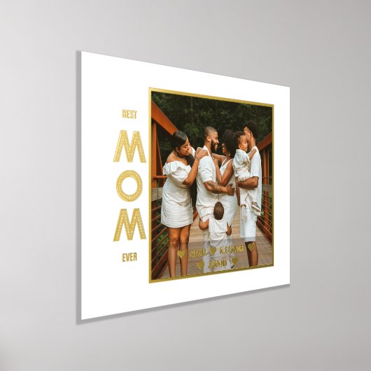 Foto der Mutter, moderner Text für Schrift Gold Si Foliendrucke (Ablage )