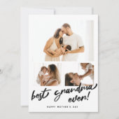 Foto der Mutter personalisieren Oma Card Feiertagskarte (Vorderseite)