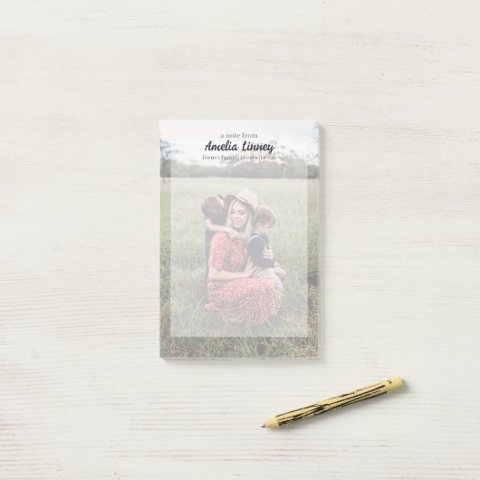 Foto der Mutter Post-it Klebezettel (Auf Schreibtisch)