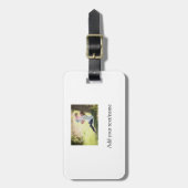 Foto der Mutter-Tochter-Familie fügt Bildtext-Name Gepäckanhänger (Vorderseite vertikal)