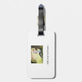 Foto der Mutter-Tochter-Familie fügt Bildtext-Name Gepäckanhänger (Rückseite vertikal)