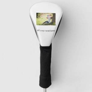 Foto der Mutter-Tochter-Familie fügt Bildtext-Name Golf Headcover