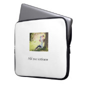 Foto der Mutter-Tochter-Familie fügt Bildtext-Name Laptopschutzhülle (Vorderseite Links)