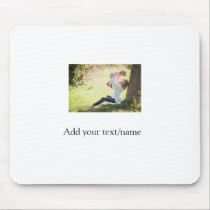 Foto der Mutter-Tochter-Familie fügt Bildtext-Name Mousepad