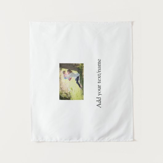 Foto der Mutter-Tochter-Familie fügt Bildtext-Name Wandteppich (Vorderseite)