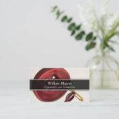 Foto der Nadel & Taste - Nähen - Visitenkarte (Stehend Vorderseite)