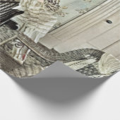 Foto der Nähmaschine 1890 Geschenkpapier (Ecke)