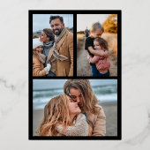 Foto der Neujahrssymbole Folien Feiertagskarte (Rückseite)